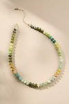 Anthropologie Rainbow Stone Necklace In Multicolor
