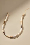 Anthropologie Rainbow Stone Necklace In White