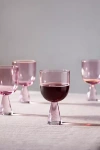 Anthropologie Ramona Wine Glasses, Set Of 4 In Purple