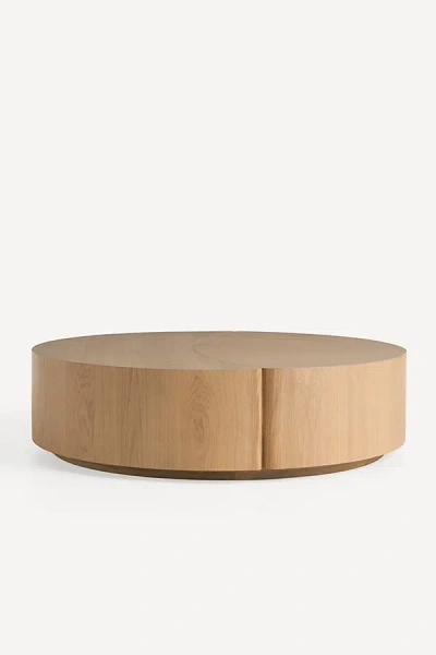 Anthropologie Raphael Round Coffee Table In Brown