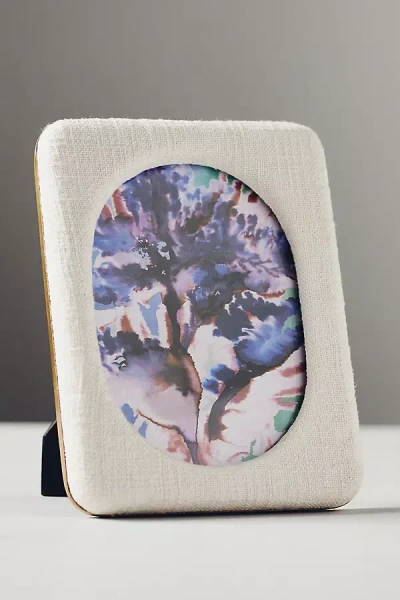 Anthropologie Raquel Linen Frame In Neutral