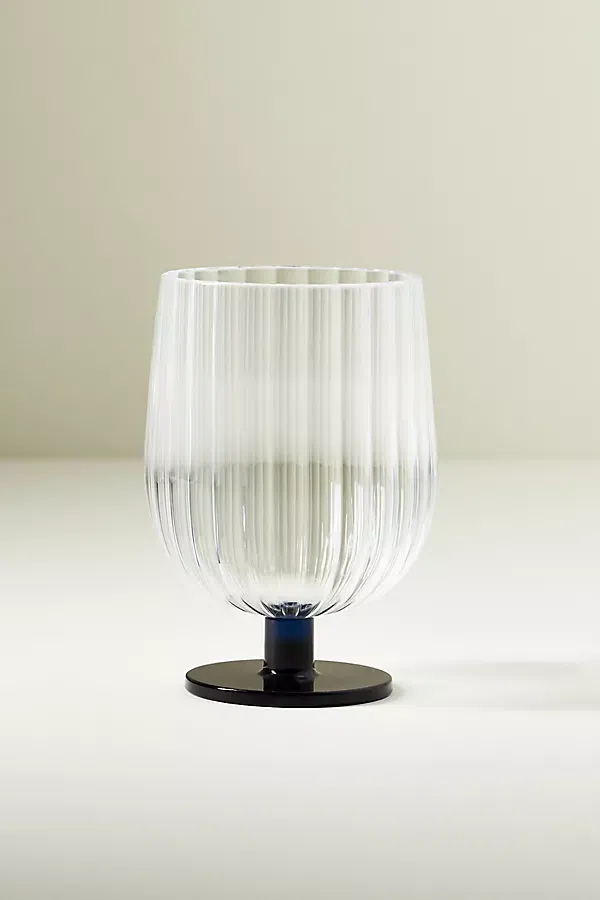 Anthropologie Raquel Scallop Acrylic Wine Glasses
