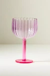 Anthropologie Raquel Scallop Acrylic Wine Glasses, Set Of 4 In Pink