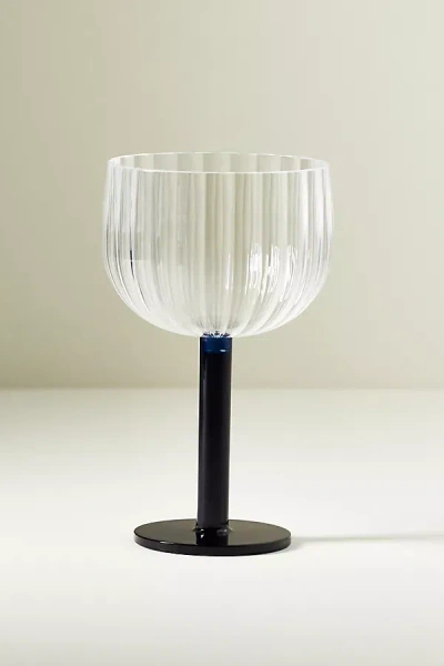 Anthropologie Raquel Scallop Acrylic Wine Glasses, Set Of 4 In Transparent