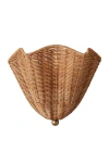 Anthropologie Ravello Rattan Wall Sconce In Brown