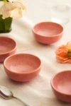 Anthropologie Reactive Glaze Stoneware Bowls, Set Of 4