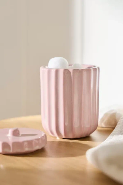 Anthropologie Reactive Ribbed Ceramic Bath Tumbler