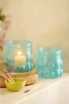 Anthropologie Recycled Glass Votives, Set Of 2 In Blue