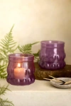 Anthropologie Recycled Glass Votives, Set Of 2 In Purple