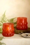 Anthropologie Recycled Glass Votives, Set Of 2 In Red