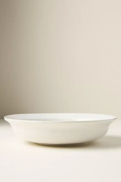Anthropologie Reeves Portuguese Stoneware Pasta Bowls, Set Of 4 In White