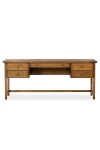 Anthropologie Reign Waxed Pine Wood Writing Desk