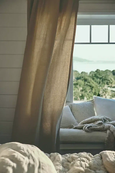 Anthropologie Relaxed Linen Curtain