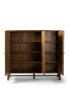 Anthropologie Renaud Oak Three-door Cabinet In Brown