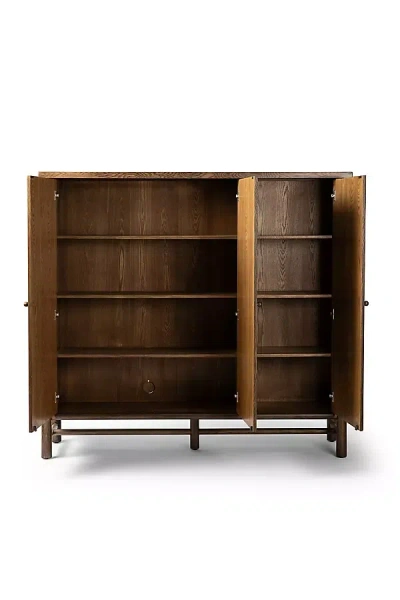 Anthropologie Renaud Oak Three-door Cabinet