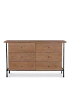 Anthropologie Rene Six-drawer Acacia Wood Dresser In Brown