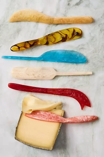 Anthropologie Resin Spreaders, Set Of 6 In Multi