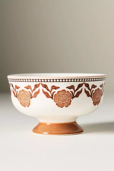Anthropologie Reverie Stoneware Nut Bowl In White
