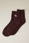 Anthropologie Ribbed Icon Socks In Brown