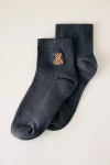 Anthropologie Ribbed Icon Socks In Brown