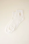 Anthropologie Ribbed Icon Socks In Orange