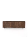 Anthropologie Rio Carved Wood Media Console