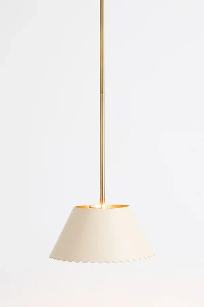 Anthropologie Roberta Leather Pendant In White