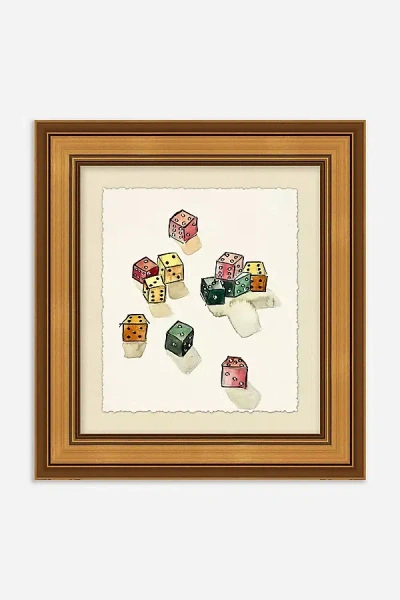 Anthropologie Roll The Dice Wall Art In Brown