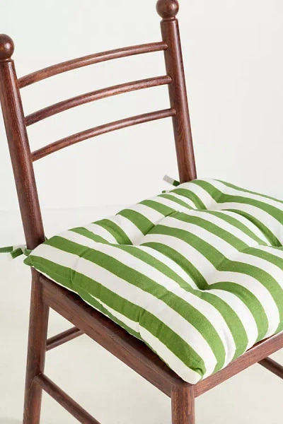 Anthropologie Roma Dining Chair Cushion In Green