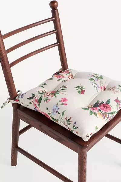 Anthropologie Roma Dining Chair Cushion In White
