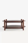 Anthropologie Roma Oak Round Coffee Table In Brown