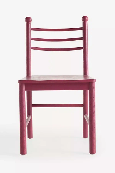 Anthropologie Roma Oak Wood Dining Chair