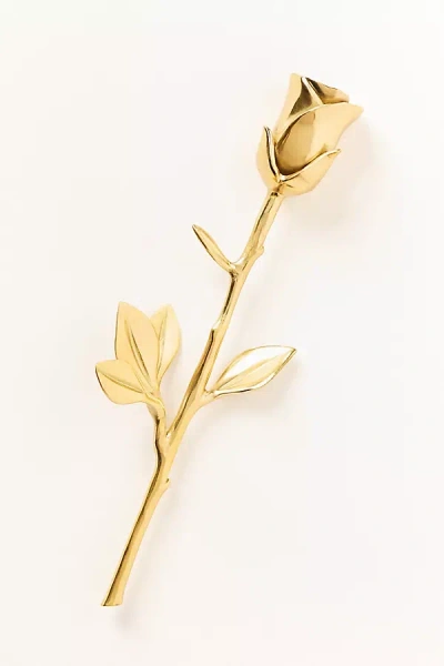 Anthropologie Rose Candle Snuffer In Gold