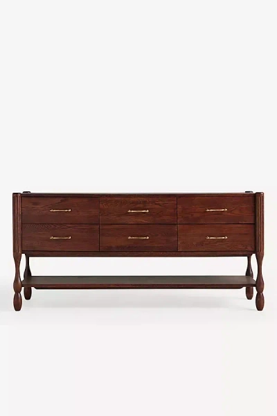 Anthropologie Rowan Six-drawer Dresser In Brown