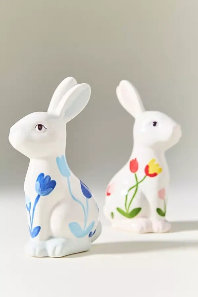 Anthropologie Ruby Clay Ceramic Tulip Bunny Decorative Object