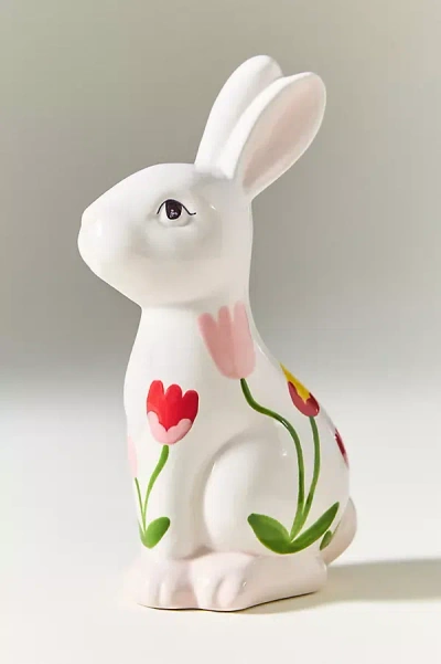 Anthropologie Ruby Clay Ceramic Tulip Bunny Decorative Object