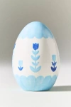 Anthropologie Ruby Clay Ceramic Tulip Egg Decorative Object In Multi