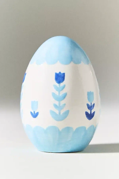 Anthropologie Ruby Clay Ceramic Tulip Egg Decorative Object