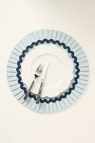Anthropologie Ruby Ric Rac Pleated Round Placemat