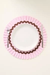 Anthropologie Ruby Ric Rac Pleated Round Placemat In Pink
