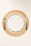 Anthropologie Ruby Ric Rac Pleated Round Placemat In Neutral