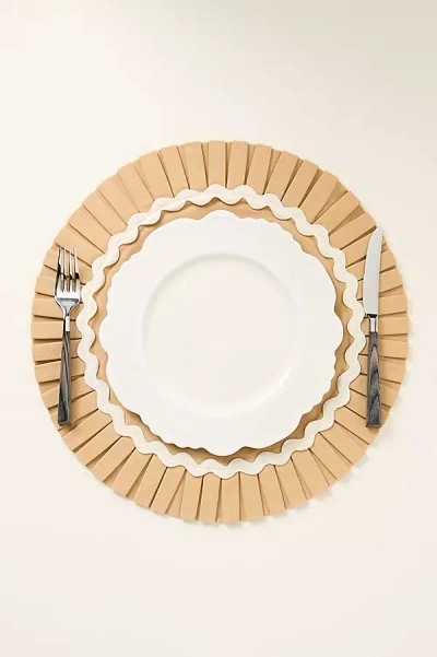 Anthropologie Ruby Ric Rac Pleated Round Placemat