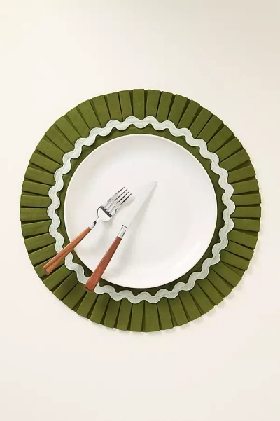 Anthropologie Ruby Ric Rac Pleated Round Placemat