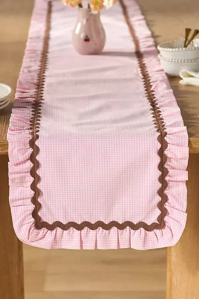 Anthropologie Ruby Ric Rac Pleated Table Runner