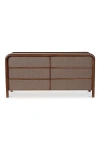 Anthropologie Rye Tatami-mat Tropical Hardwood Six-drawer Dresser