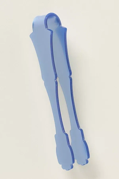 Anthropologie Sabre Honorine Acrylic Large Tong In Blue