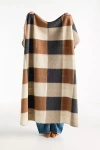 Anthropologie Saddle Wool Blend Throw Blanket