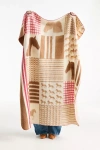 Anthropologie Saddle Wool Blend Throw Blanket