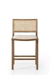 Anthropologie Sage Performance Linen Bar And Counter Stool