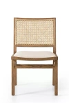 Anthropologie Sage Performance Linen Dining Chair